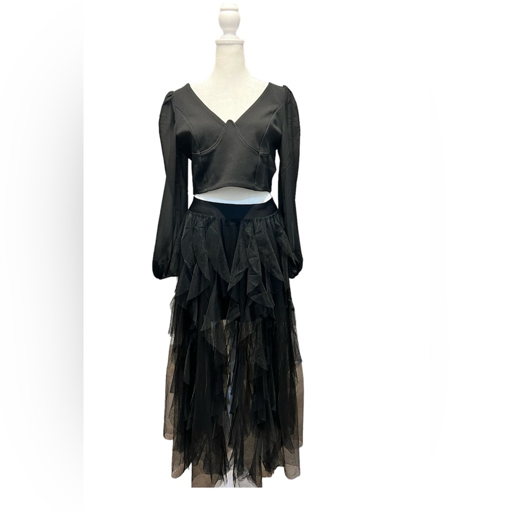 NWT Sincerely Jules Black Tule Skirt